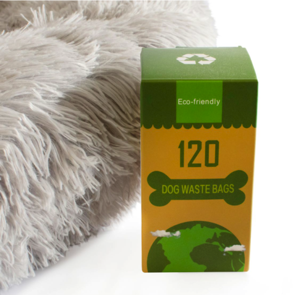 LUNA Life 90cm (L) Premium Comfy Plush Bed with Bio Degradable Poo Bags 2